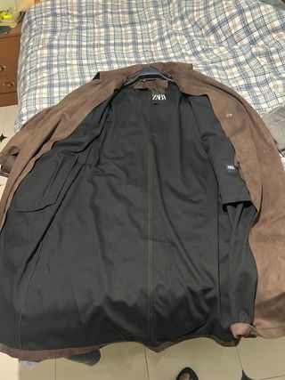 Abrigo Zara Marrón Hombre