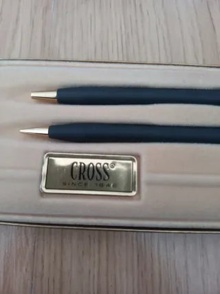 Juego Cross Bolígrafo y Portaminas Antiguo