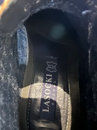 Botines piel caballero. LASOCKI marrones, talla 40