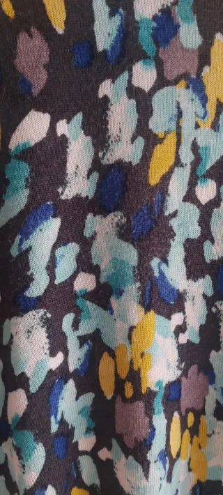 Camiseta Zara Punto Manga Corta Multicolor