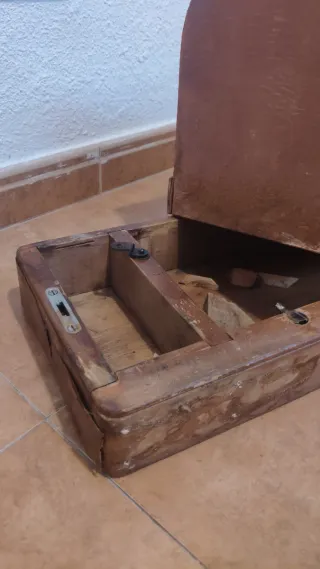 Base Mueble Máquina Coser Antigua Singer Madera