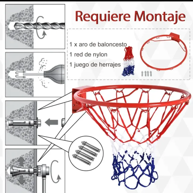 Canasta de baloncesto para pared