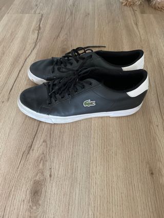 Zapatillas Lacoste Negras con una sola puesta
