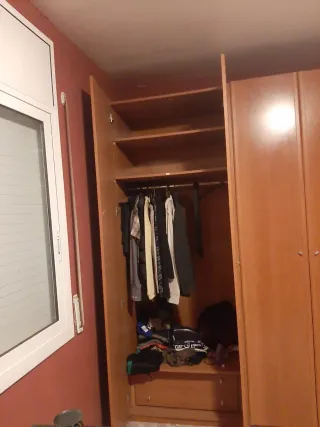 Armario doble de madera