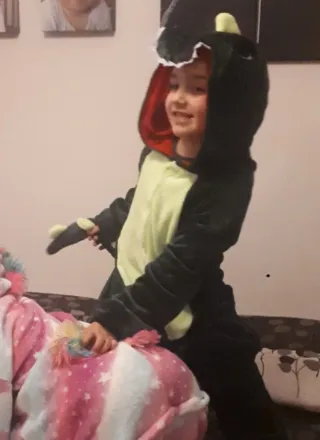 Tuta intera ragazzo coccodrillo 125 cm