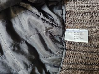 Giacca cardigan uomo pesante zip marrone