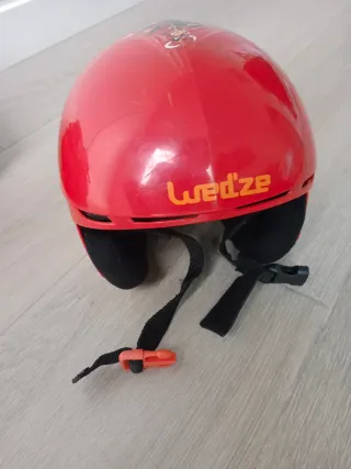 Casco de nieve rojo 48-52cm