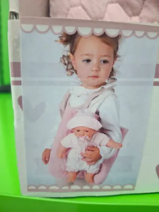 Muñeca Antonio Juan Petit cuerpo de tela y mochila