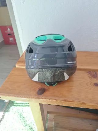 Casco Bici MTB Negro/Verde Medidas 53 cm- 57cm