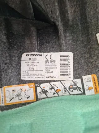 Casco Bici MTB Negro/Verde Medidas 53 cm- 57cm