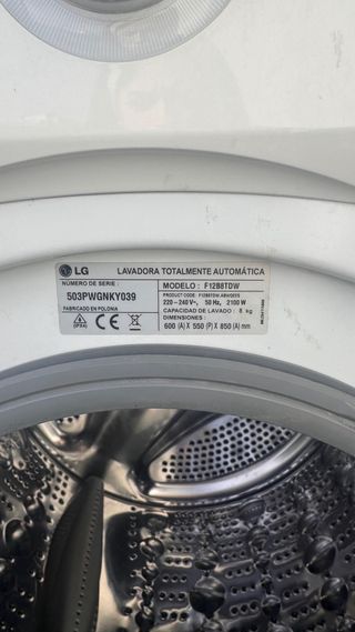 Lavadora LG DirectDrive 8kg