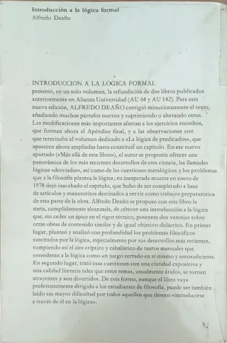 Introduccion a la Logica Formal
