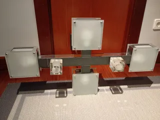 Lámpara 3 posiciones de luz con mando a distancia