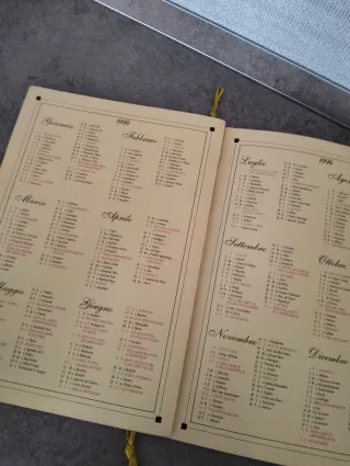 Calendario Guardia di Finanza 1996