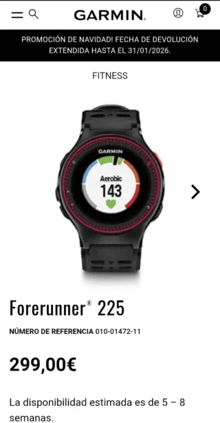Garmin Forerunner Reloj Deportivo