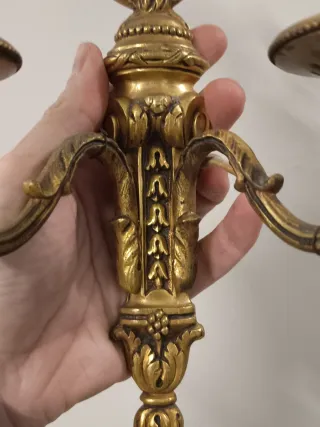 Apliques Luis XVI bronce dorado