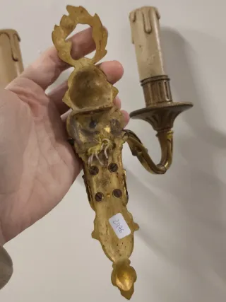 Apliques Luis XVI bronce dorado