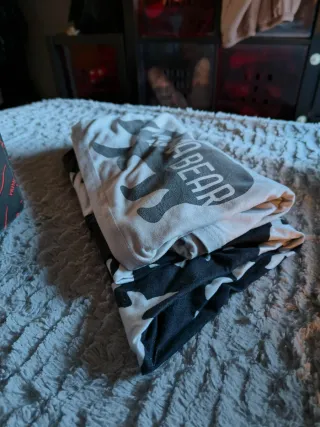 Pijama Lactancia Oso Blanco y Negro