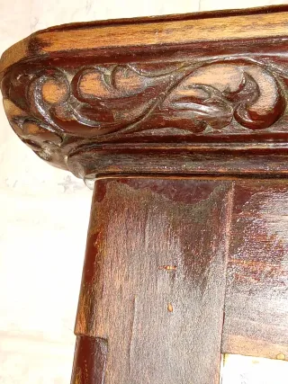 Espejo Victoriano Madera Noble Tallada princ.S.XX