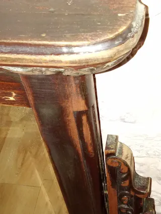 Espejo Victoriano Madera Noble Tallada princ.S.XX