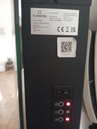 Chimenea Eléctrica Decorativa Negra