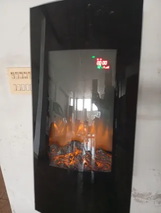 Chimenea Eléctrica Decorativa Negra