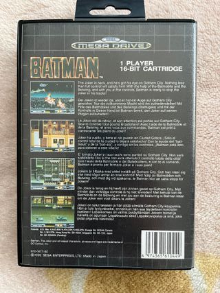 Batman Sega Mega Drive Cartucho y Caja