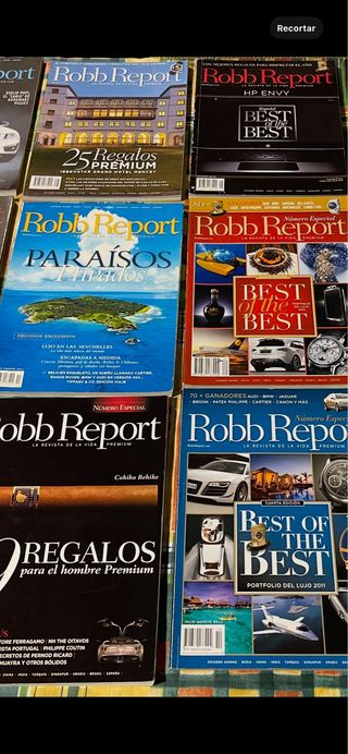 Revistas Robb Report. NUEVAS