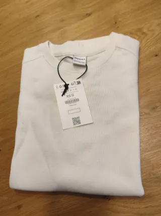 Camiseta Bershka blanca talla XS