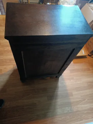 Armario pequeño madera y cristal