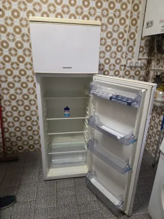 Nevera antigua blanca