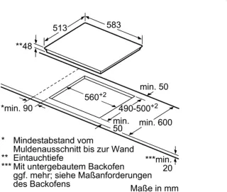 Pianetta in vetroceramica NEFF T16BD76N0 da 60 cm.