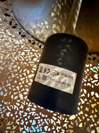 Lámpara de techo decorativa metal dorada