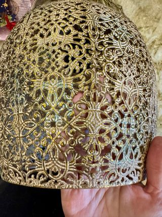 Lámpara de techo decorativa metal dorada