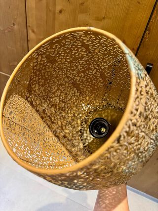 Lámpara de techo decorativa metal dorada