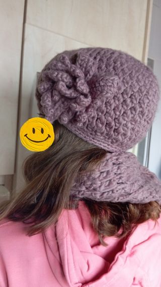 Conjunto gorro y bufanda de lana