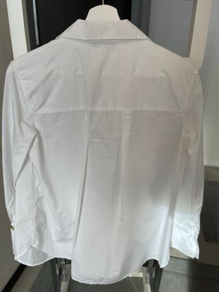 Blusa Massimo Dutti Algodón Blanca
