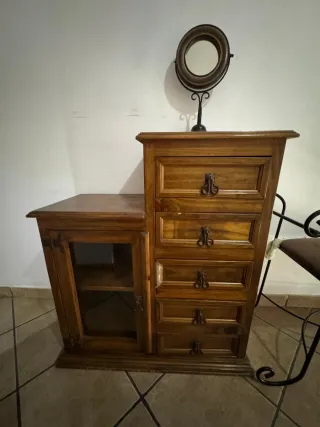 Mueble Rústico Mexicano Escalera Madera Maciza