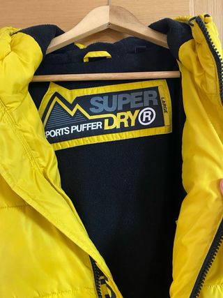 Abrigo Superdry Amarillo Talla L