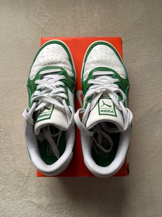 Zapatillas Puma Blancas y Verdes Talla 43