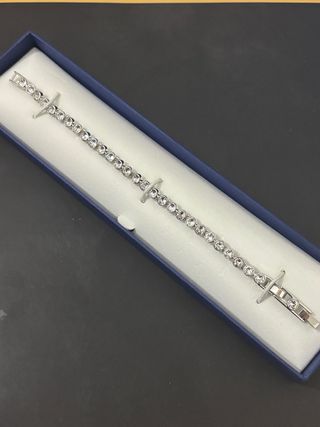 Pulsera Swarovski Tennis Plata.