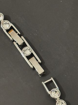Pulsera Swarovski Tennis Plata.