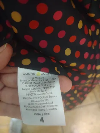 Chaqueta Cache Cache Negra Talla M