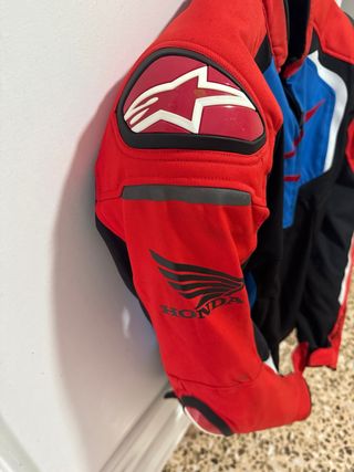 Chaqueta Moto Alpinestars Honda Roja Azul