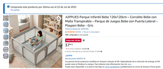 Parque Infantil Bebe 120x120cm