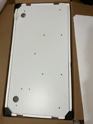 SONGMICS Escritorio Eléctrico Regulable Blanco