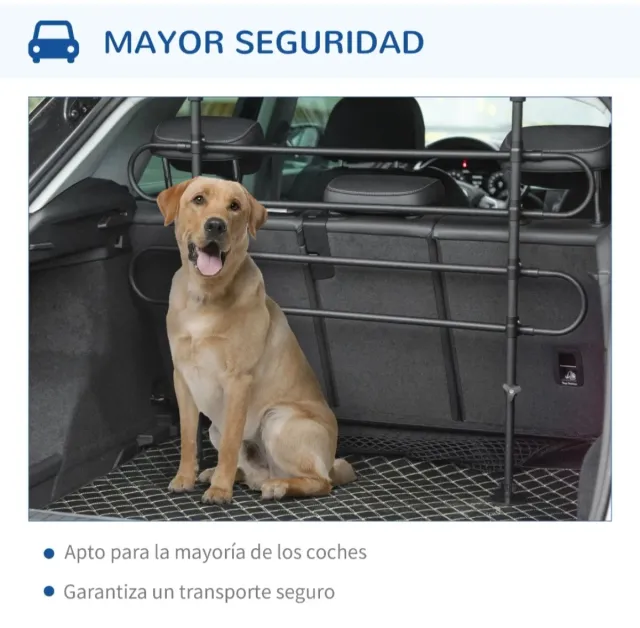 Barrera Coche Perros Negra
