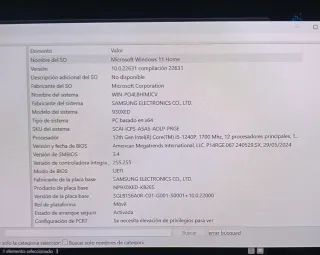 Portátil Samsung Galaxy Plata/Blanco