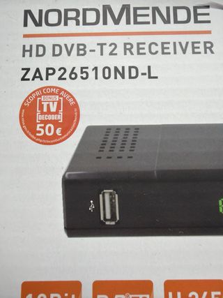 Receptor TDT NordMende HD DVB-T2 ZAP26510ND-L