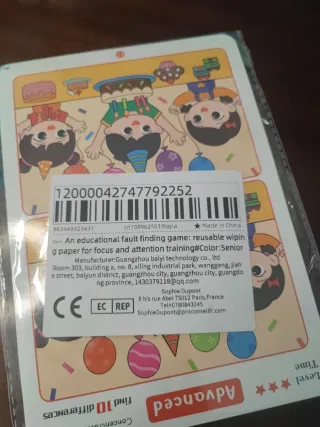 Juego educativo Buscar diferencias